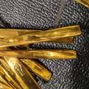 Berglander 40 Piece Titanium Gold Plated Stainless Steel Flatware Set, 40 Pieces Golden Silverware Set, Golden Cutlery Set, Service for 8 (shiny Gold)