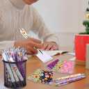 48 PCS Floral Pens Flower Ballpoint Pens Flower Notepads Set Back to School Gift Employee Gifts School Office Supplie, Wedding Favors, Floral Design, Bridal Shower Office Home Party Present Giving