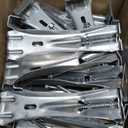 15 Pcs Hidden Gutter Hangers 5 Inch - Aluminum Gutter Brackets with Pre-Inserted Screw Clip Style for Sagging Rain Gutters, Heavy Duty Gutter Fasteners for Gutter Repair.