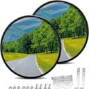 1Pack 24In Convex Traffic Mirror, Safety Security Corner Mirrors