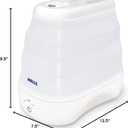 Crane x HALLS Collapsible Cool Mist Humidifier for Bedroom and Office, 1 Gallon Portable Humidifier for Travel and Easy Storage, Blue and White