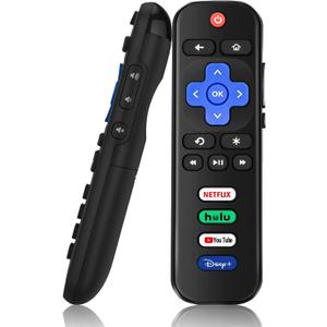 Universal Replacement Remote Control for Roku TV, Compatible for TCL/Onn/Hisense/Philips/Sharp/Westinghouse/Insignia etc R0KU TVs (Not for RokuStick and Box)