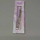 Minyee Metal Bands Compatible with Fitbit Sense 2/Versa 4/Versa 3/Sense Bands Women, Dressy Stainless Steel Multi-chain Designer Luxury Link Bracelet Wristband Replacement Strap (Starlight)