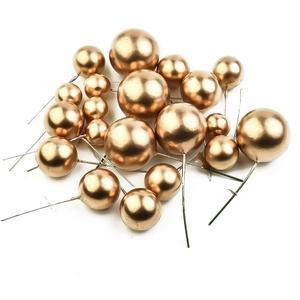 Faux Ball Cake Topper for Cake Decoration (20 Pcs) (Green)