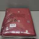 BGment Burgundy Red Velvet Curtains 96 Inches, Christmas Curtains Super Soft Thermal Insulated Blackout Back Tab and Rod Pocket Snow Silver Printed Drapes for Living Room, 2 Panels, Each 52 x 96 Inch