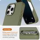 LONLI Urban - for iPhone 16 Pro Max Leather Case - European Genuine Pebbled Leather Phone Case - European Elegance, Modern Design - [Compatible with Magsafe] - Mountain Tree