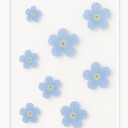 Blue Flowers on Aceylic Sheet