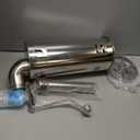 7Lb/3L Sausage Stuffers, 304 Stainless Steel Sausage Maker Adjustable, 2 Speeds, 5 Filling Tubes (Silver)