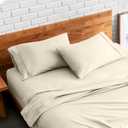 Bare Home Microfiber Pillow Cases - Standard/Queen Size Set of 2 - Cooling Pillowcases - Double Brushed - Sand Pillowcases 2 Pack - Easy Care (Standard Pillowcase Set of 2, Sand)
