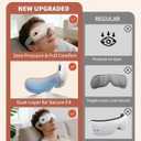 Pinailon Eye Massager with Heat, Massaging Eye Mask with Heating & Music, Facial Massager,Relaxing Eye Care Headache Massager Equipment for Migraines Relax Eyeris for Her Him