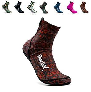 Beach Volleyball Socks - Sand Soccer Socks - Socks for all Sand Activities (Red Polynesian, Medium) Beach Volleyball Socks - Sand Soccer Socks - Socks for all Sand Activities (Red Polynesian, Medium)