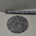 Homeries Marble Paper Towel Holder  Deluxe Upright Towel Dispenser for Kitchen Countertop, Cabinet & Bathrooms  Non Steel & Non Plastic Design  Heavy Duty, Solid Paper Towel Holder Stand (Gray)