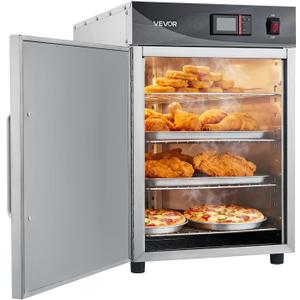 VEVOR Commercial Electric Food Warmer 4 Tier Stainless Steel Single-Door