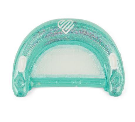 Justice Pool Chair Float, Ergonomic Backrest for Upright Seating Position, Green, Ages 6+, Unisex, Teal