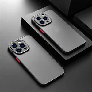 Armor Matte Phone Cases for iPhone 17 16 11 13 12 Pro Max Mini Shockproof Case for iPhone 17 Air 15 14 Pro Max 16 Plus Cover,Black,for iPhone 13