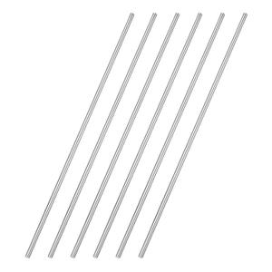 uxcell 6Pcs 304 Stainless Steel Round Rod 9/64" Diameter 12" Length Solid Rod Shaft Lathe Bar Stock for DIY Model Industry Metal Working Making