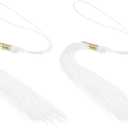 PATIKIL Graduation Cap Tassel, 2 Pcs, White, Polyester, Graduation, Occasion