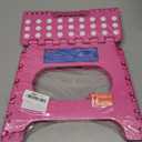 Dyforce Folding Step Stool 11", Durable Kids Step Stool, Heavy Duty Step Stools for Adults, Compact Foot Stools, Light-Weight Toddler Step Stools for Kitchen, Bathroom, Holds Up to 300 lbs (Pink)