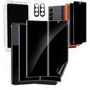 Milomdoi 6 in 1 Privacy Screen Protector for Samsung Galaxy Z Fold 7, 2 Pack Inside Anti-Spy Film with 2Pack Front Tempered Glass + 2 Pacs Camera Lens Protector Accessories