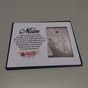 Best Mom Gift, Mum Gift From Daughter, Appreciation Gifts for Mom, Mum I Love You Wood Picture Frame for 4x6 Inches Photo