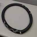 PINCTROT XL Size 17.5-18 Inch Comfy Grip Steering Wheel Cover for Semi Truck, Fits RV, Big Rig Trucker, 18 Wheeler and Classic Cars, Anti-Slip Design 17.5-18 Inch(Silicone Gray)