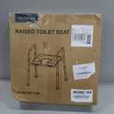 Soundfuse Toilet Seat Riser for Seniors, Raised Toilet Seat with Handles, Adjustable Height & Width, 400lb Handicap Elevated Toilet Seat, Fit Any Toilet