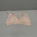 WOWENY Triangle Bras for Women No Underwire Low Cut Deep V Lightly Lined Plunge Bralette Seamless Sexy Push Up Bras (2216-beige)