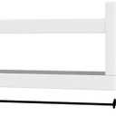 Onlysky Set of 4 Wall-Mounted Kid's Bookshelf - White Floating Nursery Book Shelves - Durable Wood Construction - Ideal for Nursery Decor, Kids Room, Toy Storage
