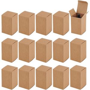 PH PandaHall 30pcs 2x2x3 inch Paper Essential Oil Packing Box, Kraft Paperboard Gift Box Small Packing Boxes Packaging Cases Gift Wrapping Boxes for Glass Dropper Bottles Diffuser Bottles, BurlyWood