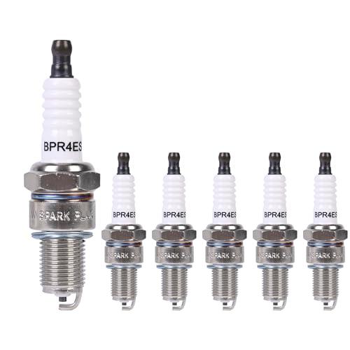EKLN BPR4ES Spark Plug 6 Pack Replacement For NGK BPR4ES Champion​RN14YC Denso W14EXR-U Fits BS 493937 John Deere M80585 Honda 98079-54841
