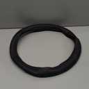 Leather Car Steering Wheel Cover, Non-Slip Car Wheel Cover Protector Breathable Microfiber Leather Universal Fit for Most Cars(Black)