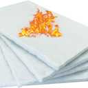 2 x 4 Packs Tabletop Fire Pit Ceramic Wool for Tabletop Firepit Bowl to Extend Burn Time,Firepit Ceramic Fiber Insulation Cotton Core (8in*6in*0.2in)