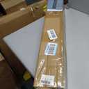 Cordless Woven Wood Roman Shades, 30" W x 64" H, Natural Pearly White