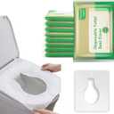 2 x Generic Toilet Seat Covers Paper Flushable, 120pcs Travel Disposable Toilet Seat Covers for Adults Kids Potty Training, 100% Biodegradable Travel Accessories for Public Restrooms, Airplane, Camping