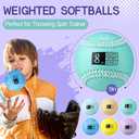 Soulchen 6 Pack Weighted Baseball 9 Inch Training Baseball Weighted Balls for Strength & Velocity Training (6oz, 8oz, 9oz, 10oz, 11oz, 12oz)