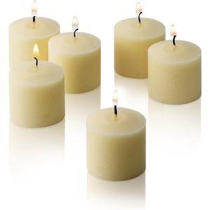 French Vanilla Scented Candles - Set of 12 Scented Votive Candles - 10 Hour Burn Time - Made in The USA