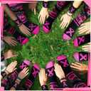 Jiuguva Breast Cancer Awareness Socks Wristbands Set Camo Pink Ribbon Crew Socks (kids sizes) Black Wristbands for Sports