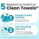 CLEAN SKIN CLUB Blemish Control Clean Towels XL, Extra Exfoliation for Oily Skin, Disposable, Single-Use Face Towelette Dry Wipe - 1 Pack (50 Count)