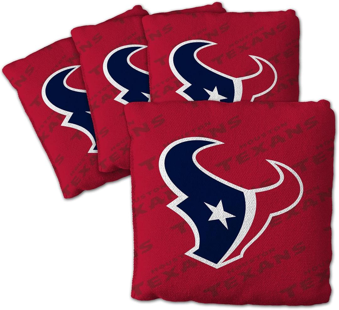 YouTheFan NFL Cornhole Bags 4PK (Houston Texans - Red)