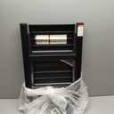 HBTower Step Ladder,Lightweight Aluminum Folding Step Stool with Anti-Slip Wide Pedal,330lbs Capacity Step Ladder for Household,Kitchen,Office - Black