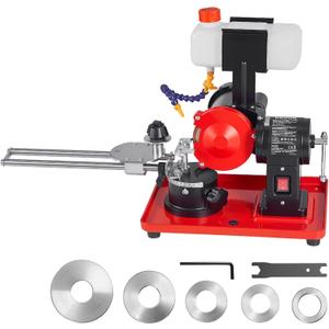 VEVOR Circular Saw Blade Sharpener with Water Tank, 370W 3590RPM Rotary Angle Mill Grinder, Water Injection Sharpening Machine with 5" Grinding Wheel - Fits Φ3.2 to Φ27.5 Circular Saw Blades