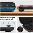 JOYLINK Carrying Case for Nintendo Switch 2, Protective Hard Shell Portable Travel Case for Switch 2(Dual EVA), with Joystick Protection, Game Cards Slots & Zipper Mesh Pocket for Console Accessories (Black)