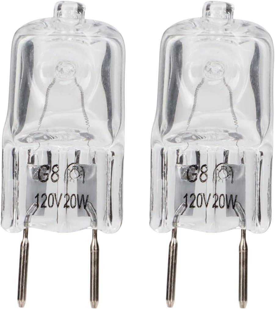 for LG Microwave Light Bulb 2 Pcs 120V 20W Microwave Lamp Halogen Replacement for LG 6912A40002E 6912A40002A 6912A40002F 6912A40002D