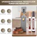 Laminate Floor Repair Kit with Heat Pen,Linoleum Repair Hard Wax 12 Color Wood Vinyl Floor Furniture Repair Kit Touch Up Marker Cover Scratches, Stains, Cracks, Holes for Door, Cabinet, Table
