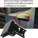 2 Pcs Vsttar Dust Cover Hinge Turntable Parts Compatible with Akai AP-206,AR - AR The Turntable,BSR - Quanta 450SX,Kenwood - KD-40R,Sony PS-11,PS-22,Yamaha-P-200,Different Makes Models of Turntables