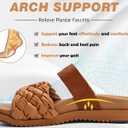 KuaiLu Women's Arch Support Orthopedic Open Toe Sandals