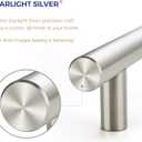 Ravinte 30 Pack 5'' Cabinet Pulls Brushed Nickel Stainless Steel Kitchen Drawer Pulls Cabinet Handles 3" Hole Center