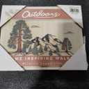 Wooden Plaque "Outdoors, Awe Inspiring Walks, Wildlife Expedition" 10"x 8 " New