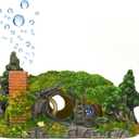 fazhongfa Aquarium Decorations Castle Fish Tank Dcor Thematic Ornaments (Hobbit-Small)