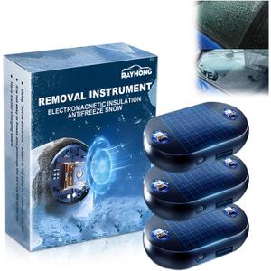 3PCS Electromagnetic Car Snow Removal Device, Anti-Freeze Windshield Defroster & Ice Melter, Automotive Snow Removal Tool for Winter Emergency